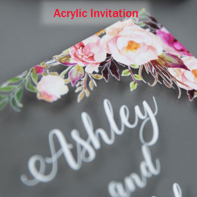 Acrylic Wedding Invitation Suite